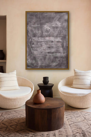 Solid Brown Abstract by artist Mohit Bhatia displayed in a Indian Art gallery
