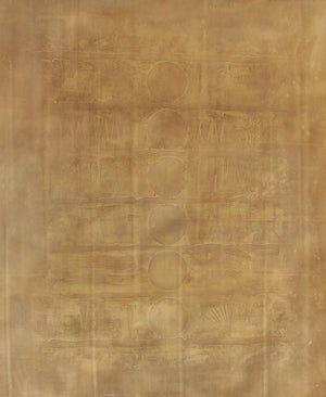 Solid Golden Abstract Ii by Mohit Bhatia, Original Acrylic Abstract Painting on Canvas, Large Vertical Wall Art