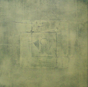 Abstract acrylic painting titled 'Solid Green Abstract I', 36x36 inches, by artist Mohit Bhatia on Canvas