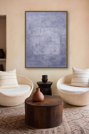 Solid Purple Abstract by artist Mohit Bhatia displayed in a Indian Art gallery