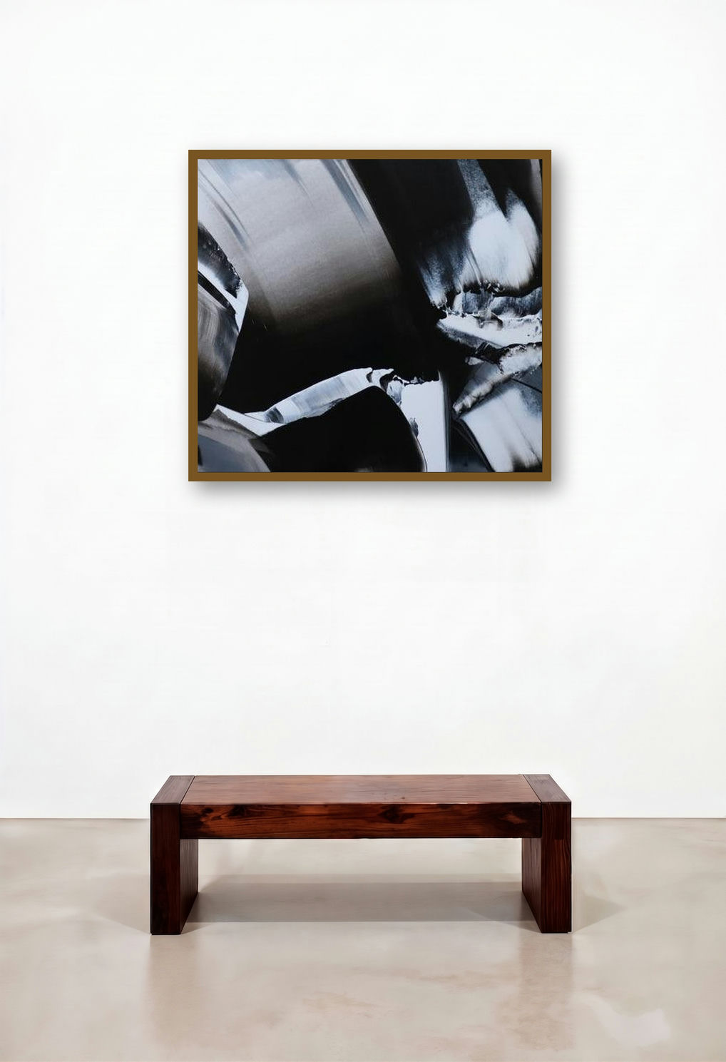 Songs Of Nature 1 (Shadows and Light) by artist Anand Mali displayed in a Designer Library