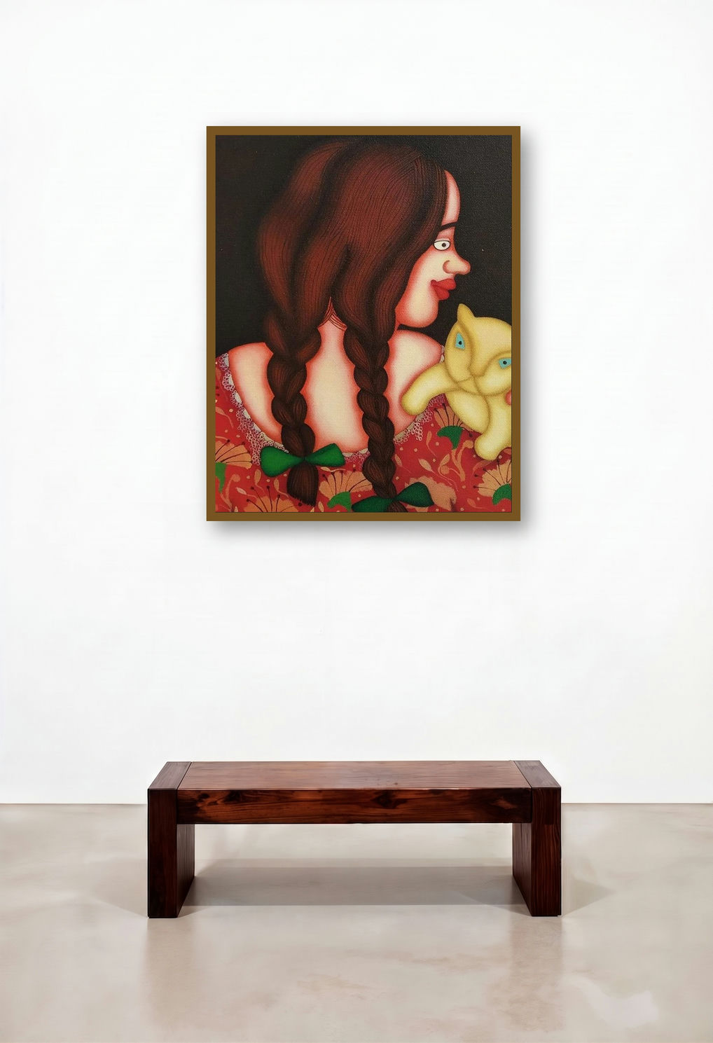 Songs Of Silence 1 by artist Jayita Borthakur displayed in a Elegant Reception Area
