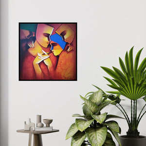 In-situ view of Nawal Kishore's 'The Soulmate' painting in a room