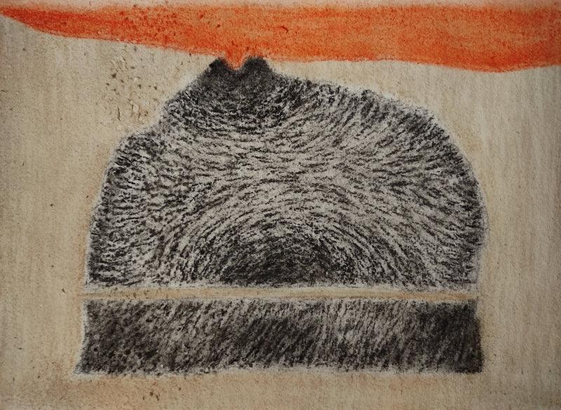 Abstract soft pastel drawing titled 'Sound Of Water', 8x11 inches, by artist Chaitanya Dalvi on Paper