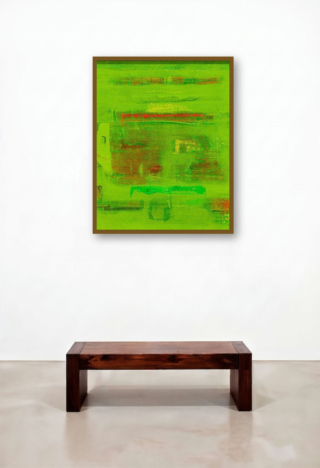 Space Within 1 (Hidden Depths) by artist Prasad Mane displayed in a Boutique Hotel Style Library