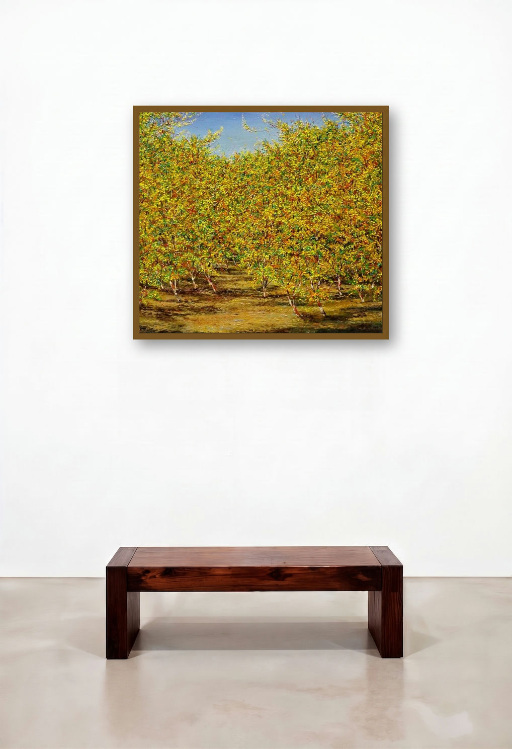 Spiti (Autumnal Splendor**) by artist Pardeep Singh displayed in a Transitional Lounge