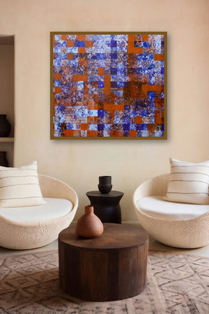 Square Pattern 1 (Urban Rhythms) by artist Ns Art displayed in a Minimalist gallery