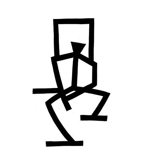 Figurative ink drawing titled 'Standing at door', 12x12 inches, by artist Ashok Hinge on board