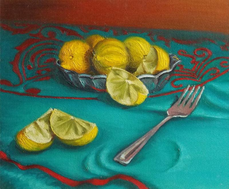 Still-life oil painting titled 'Still Life 1', 10x12 inches, by artist Banani Karmakar Bhunia on Canvas