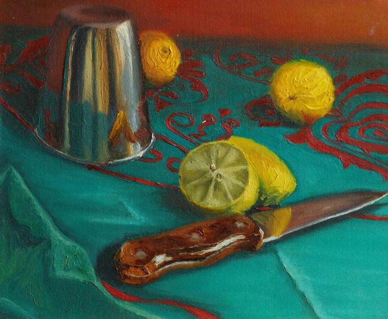 Still-life oil painting titled 'Still Life 3', 10x12 inches, by artist Banani Karmakar Bhunia on Canvas