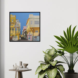In-situ view of Ajay Mishra's 'Street Series 4' painting in a room