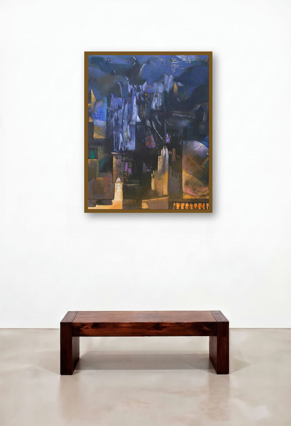 Structure 2 (Structure 2) by artist Somenath Maity displayed in a Industrial Home Office