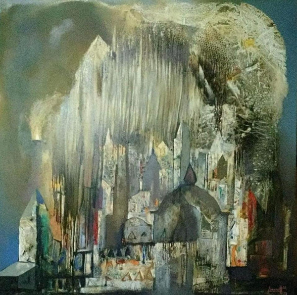 Structure 7 painting by Somenath Maity