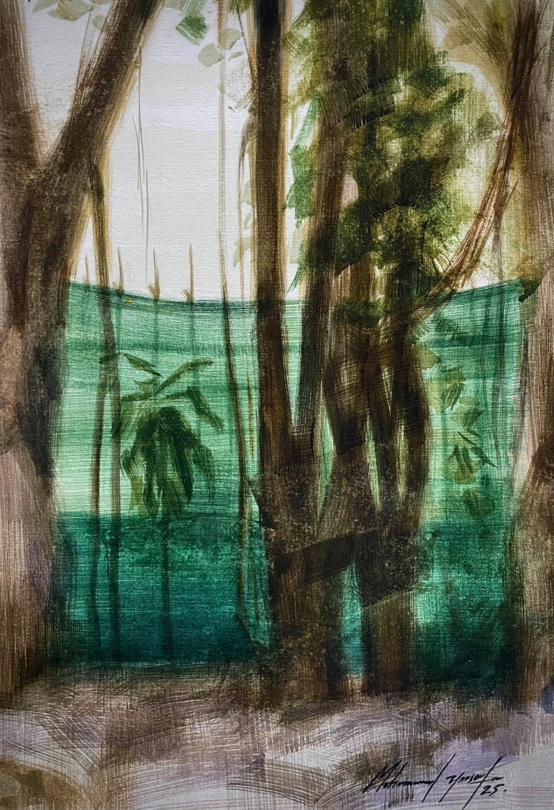 'Subh 2' still-life watercolor painting by artist Mohammad Yusuf, 11x8 inch, on paper