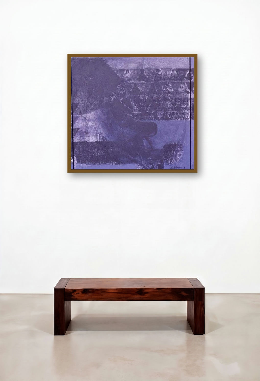 Swayvedan 33 (Twilight Reverie) by artist Lakshman Chavan displayed in a Designer Study
