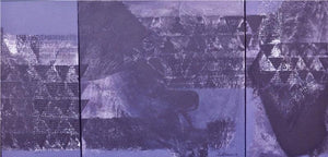 contemporary acrylic painting titled 'Swayvedan 33', 30x60 inches, by artist Lakshman Chavan on Canvas