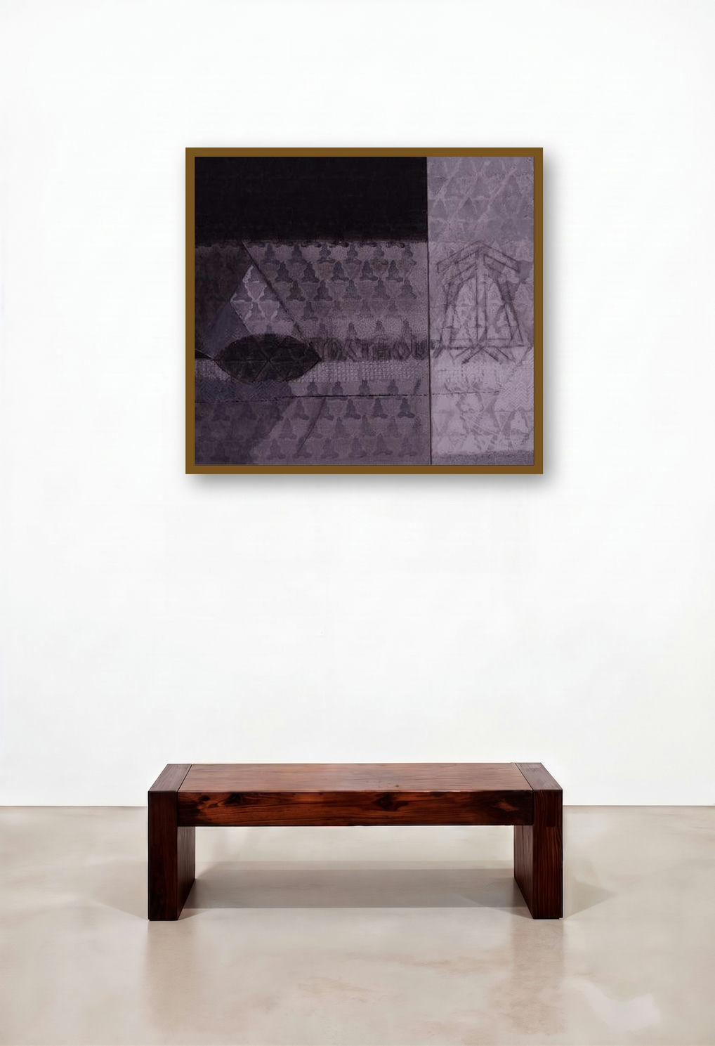 Swayvedan 52 (Emergence) by artist Lakshman Chavan displayed in a Contemporary Family Room