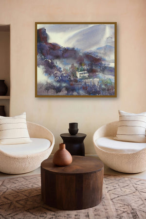 Table Land Mindscape 71 by artist Sunil Kale displayed in a Contemporary Exhibition gallery