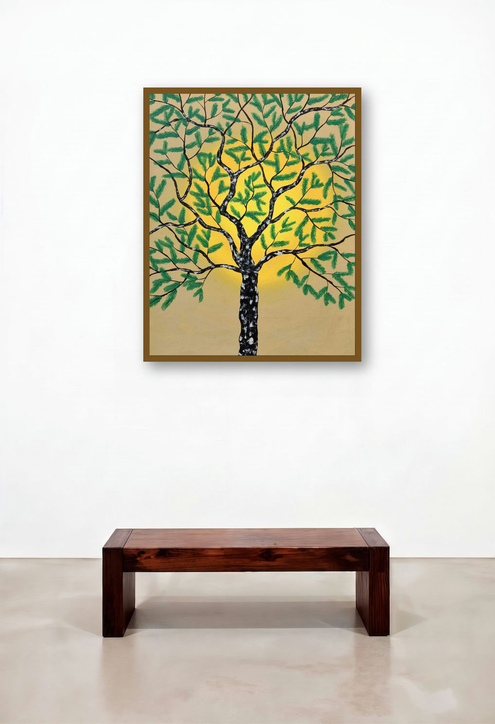 Tarvaya (Abstract in Green and Yellow)