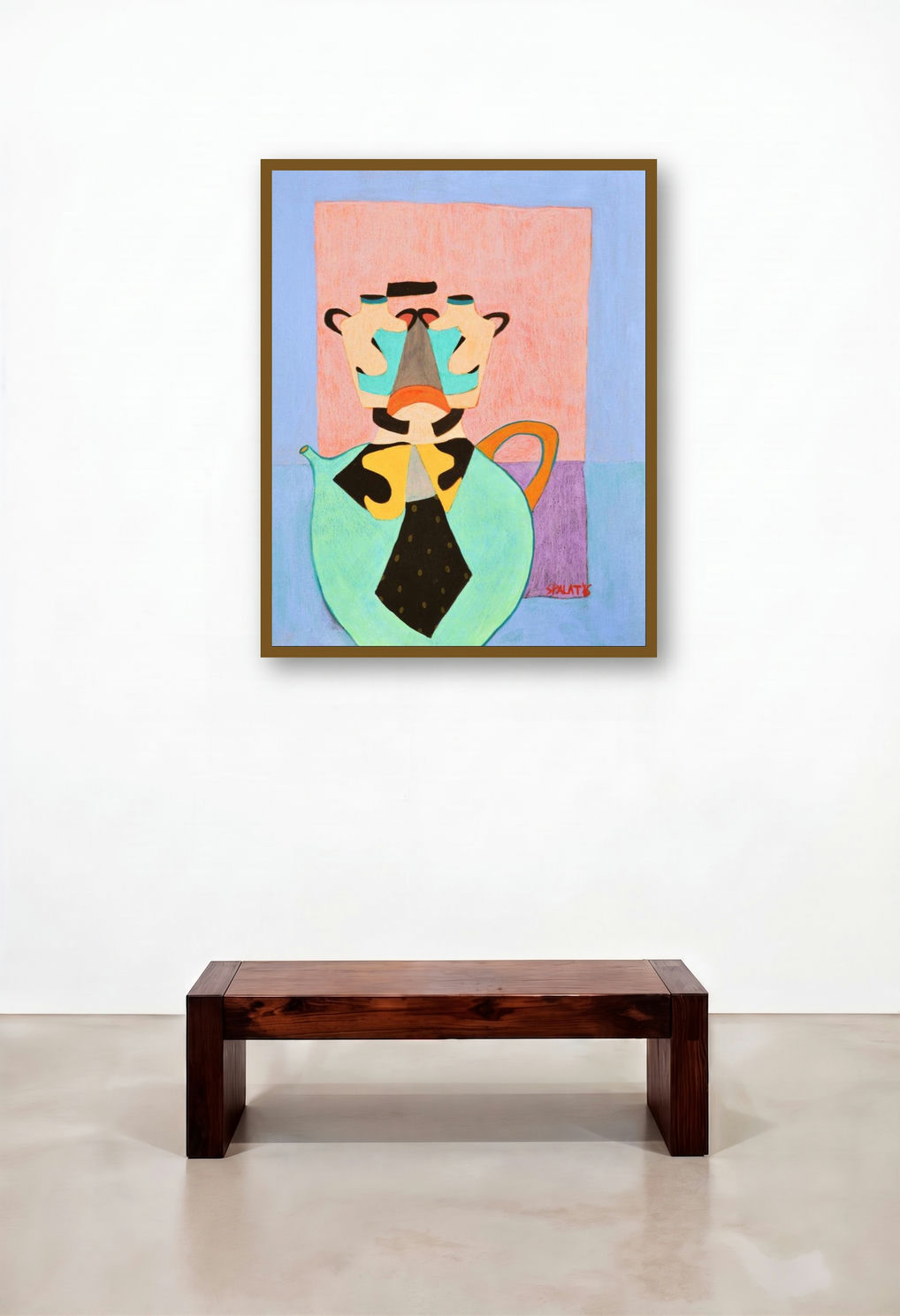 Tea For Two (The Thinking Pot) by artist Shantala Palat displayed in a Transitional Penthouse