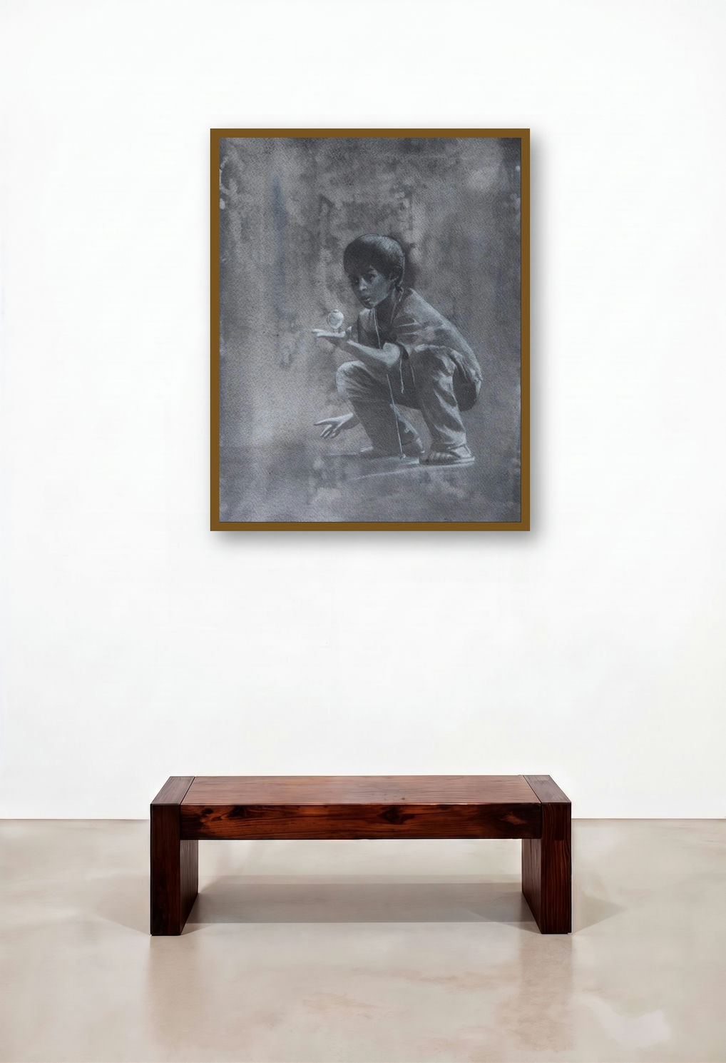 Technique by artist Manish Solanki displayed in a Coastal Hotel Suite