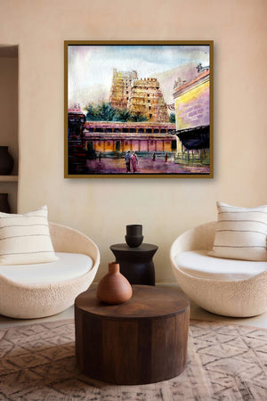 Temple 1 (Architectural Majesty) by artist Srv Artist displayed in a Curated gallery