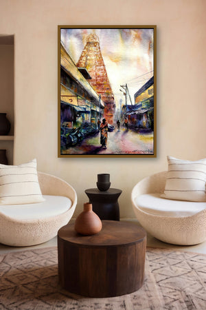 Temple 3 (Path to Divinity) by artist Srv Artist displayed in a Luxury gallery