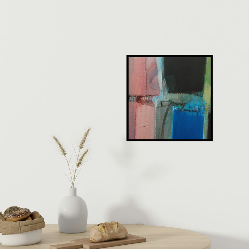 In-situ view of Anil Gaikwad's 'Terra Incognita 9' painting in a room