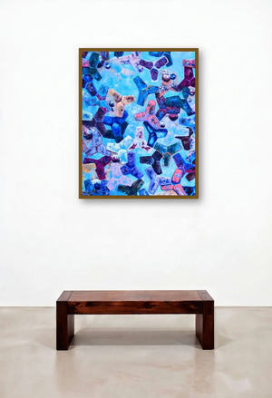 Tetrapods Candy 1 (Tetrapods) by artist Saurab Bhardwaj displayed in a Classic Family Room