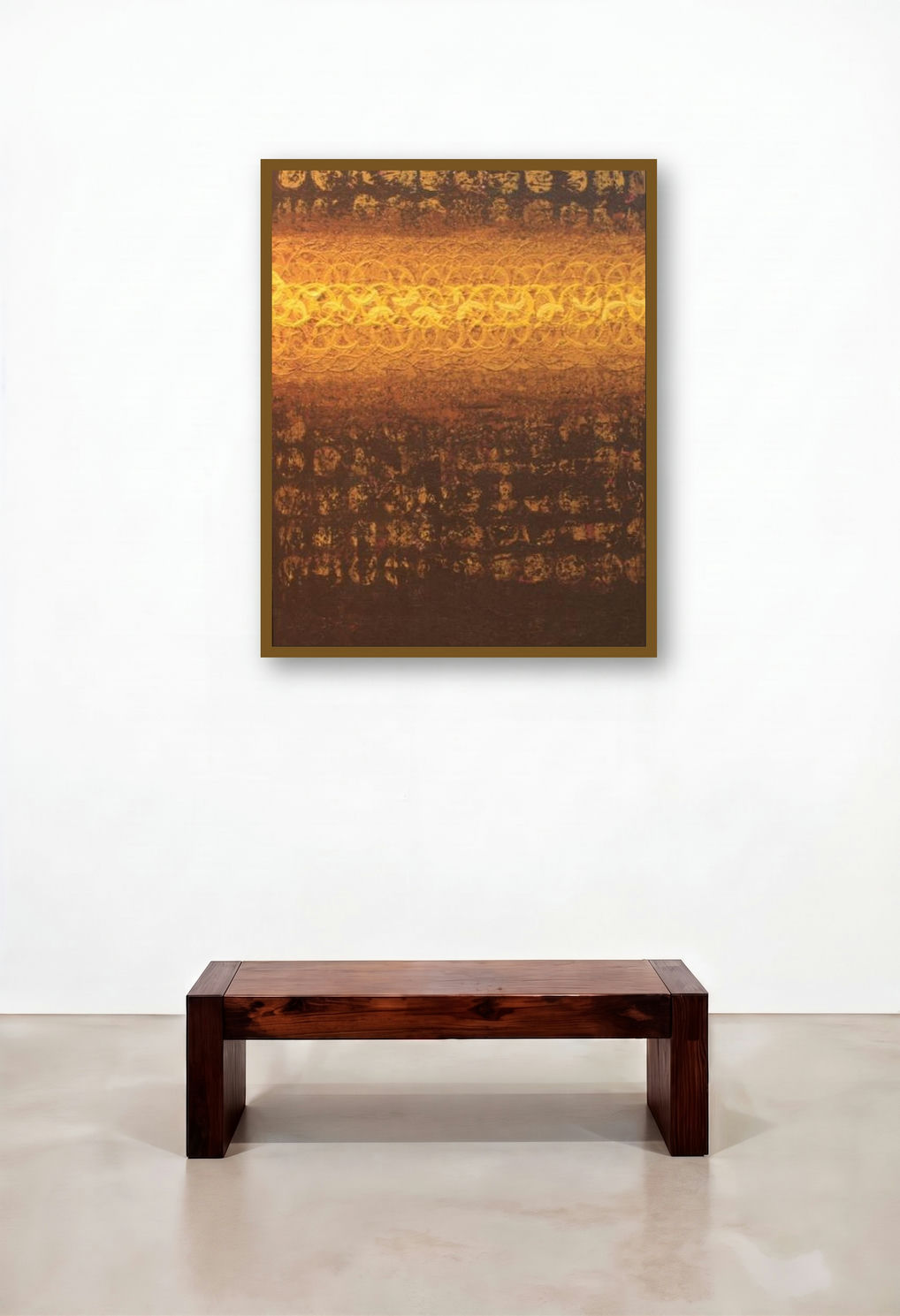 Textured Abstract I by artist Sidharth Pansari displayed in a Contemporary Family Room