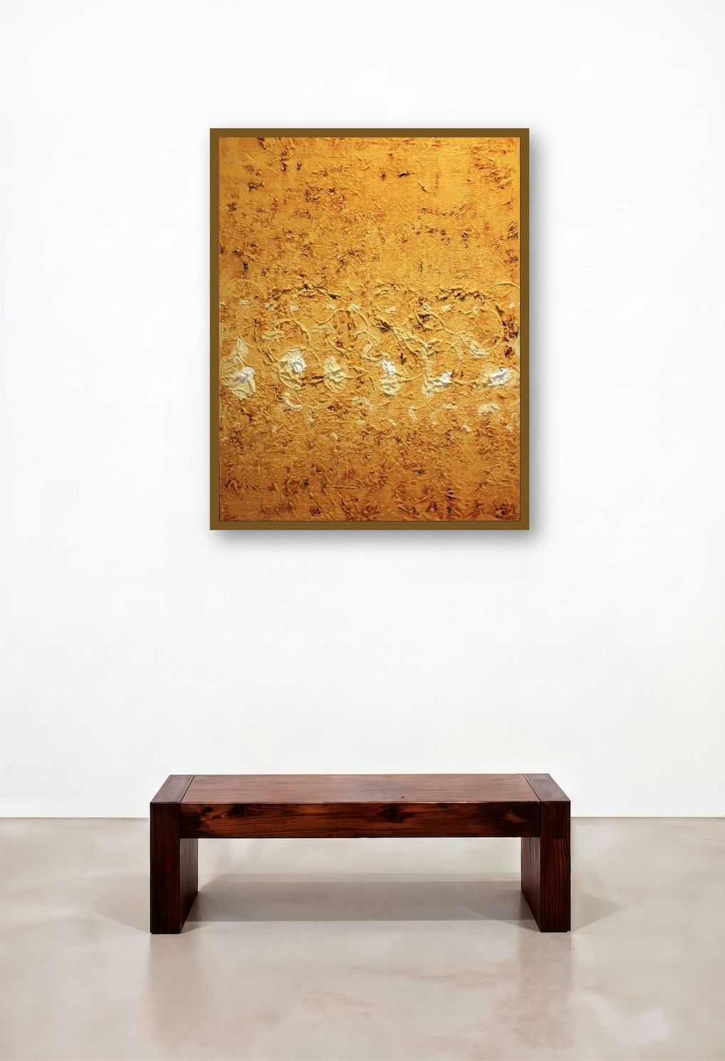 Textured Abstract Iii by artist Sidharth Pansari displayed in a Mid-Century Modern Reception Area