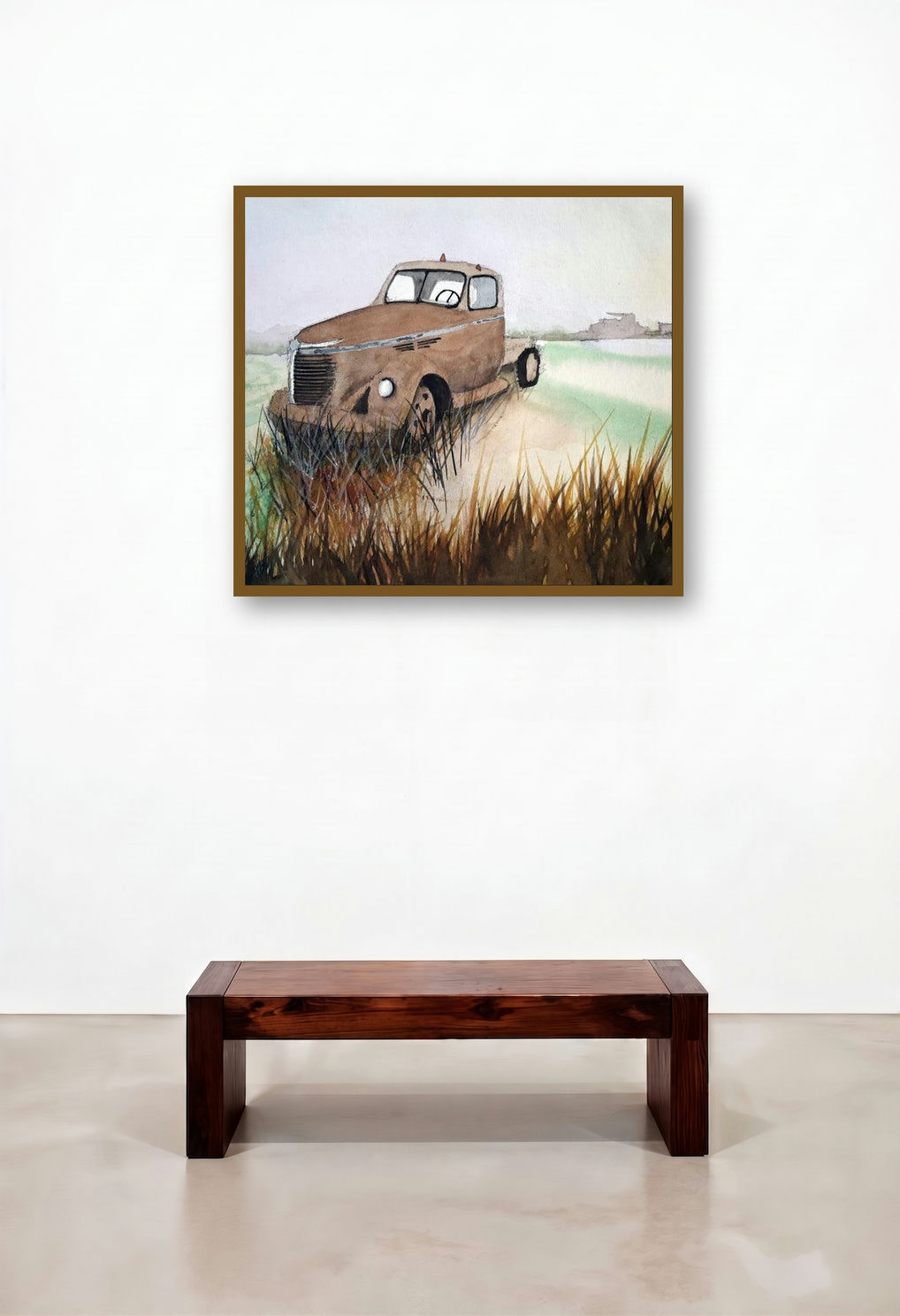 The Abondoned (Forgotten Relic) by artist Arunava Ray displayed in a Industrial Executive Office