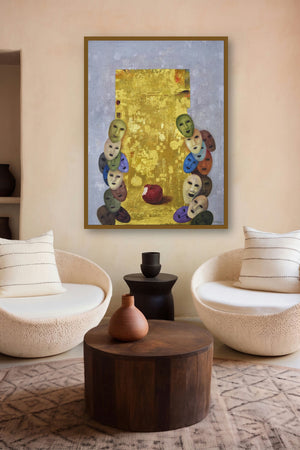 The Beginning (The Illusion of Identity) by artist Durshit Bhaskar displayed in a Luxury gallery