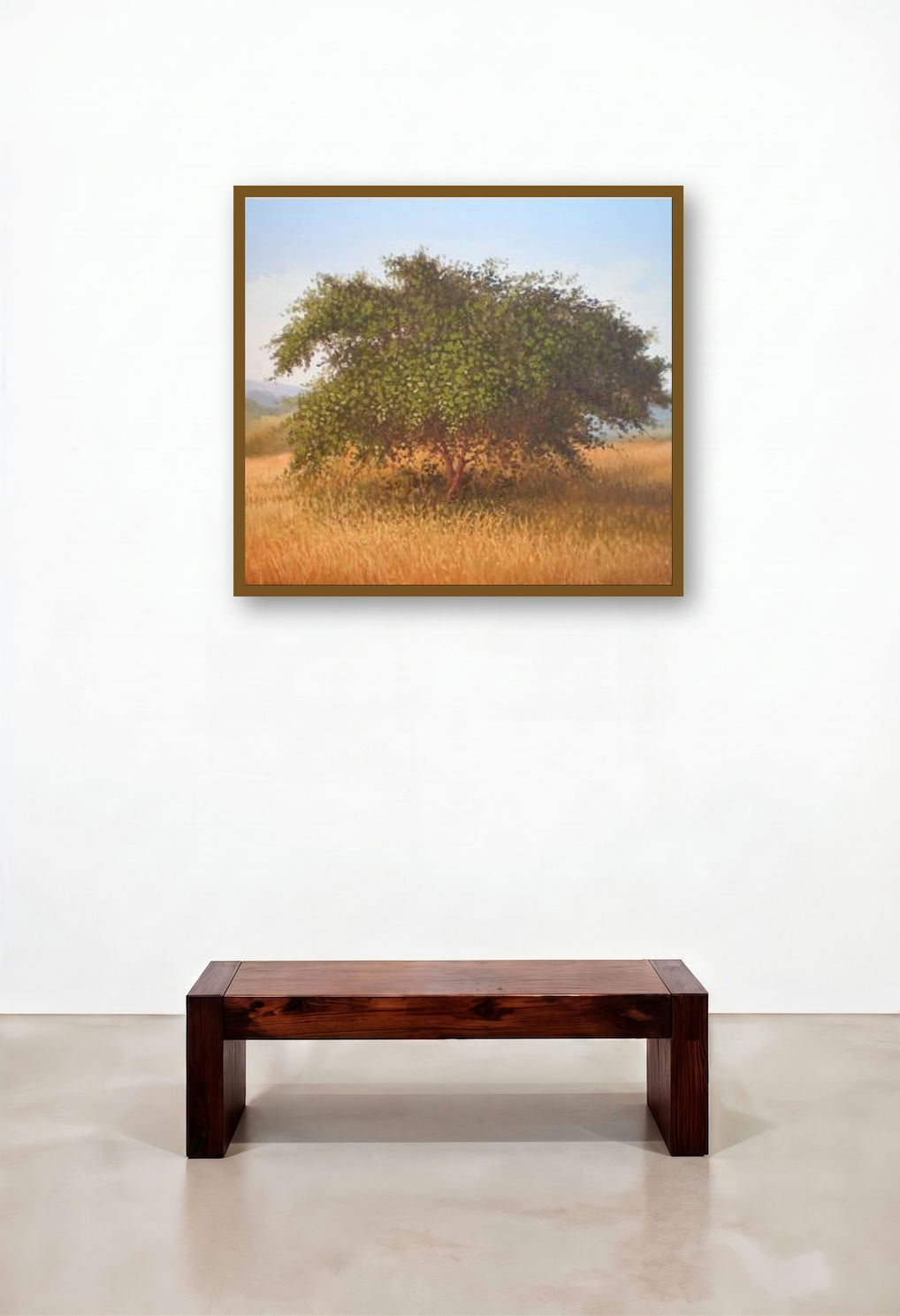 The Bushy Tree by artist Fareed Ahmed displayed in a Industrial Hotel Lobby