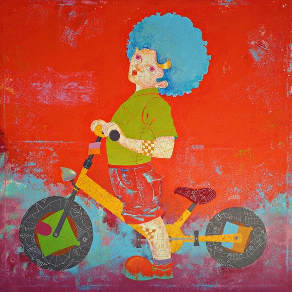 The Childhood Xxiii Painting by Shiv Kumar Soni | ArtZolo.com