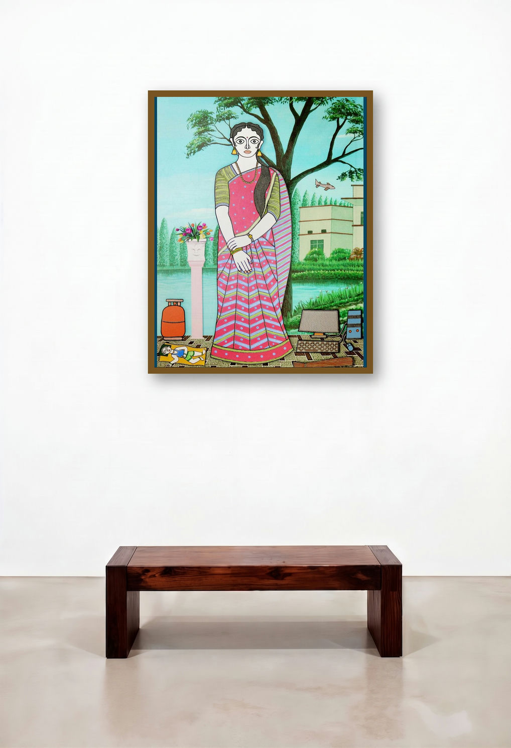 The First Agreement by artist Avinash Karn displayed in a Luxury Penthouse