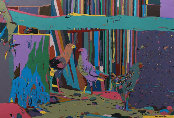 The Gossip Painting by Kiran Gunjkar | ArtZolo.com
