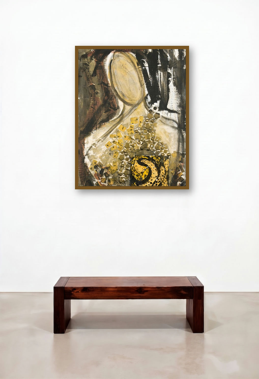 The Muse (Inner Wild) by artist Veena Advani displayed in a Industrial Penthouse