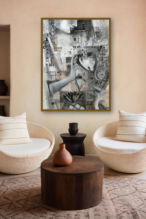 The Notes Of Silence (Celestial Crossroads**) by artist Madan Lal displayed in a Designer gallery