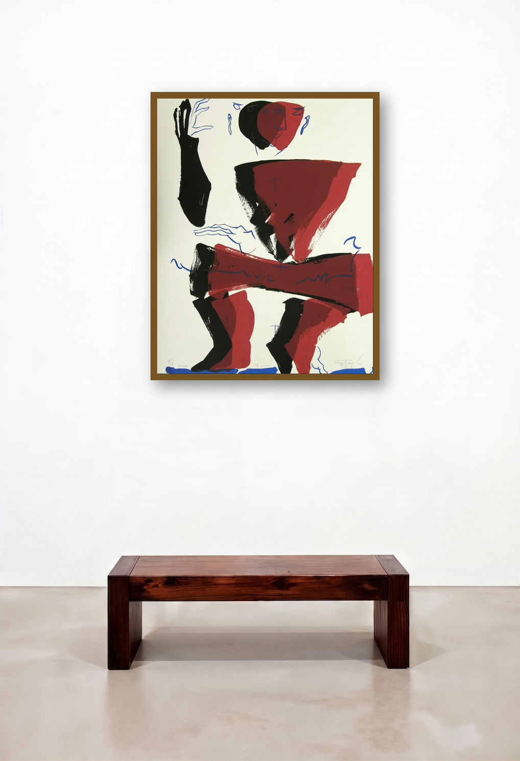 The Presence by artist Jatin Das displayed in a Contemporary Luxury Executive Office