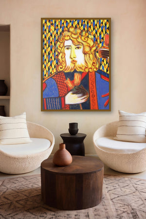 The Prince by artist Rajesh Choudhari displayed in a Contemporary Exhibition gallery