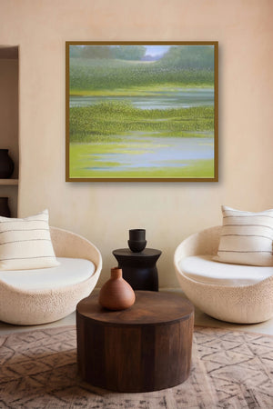 The Puddle by artist Fareed Ahmed displayed in a Boutique gallery
