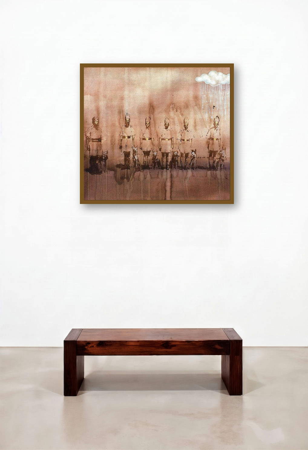 The Spying Cloud (The Weight of Duty) by artist Balaji Ponna displayed in a Industrial Lounge