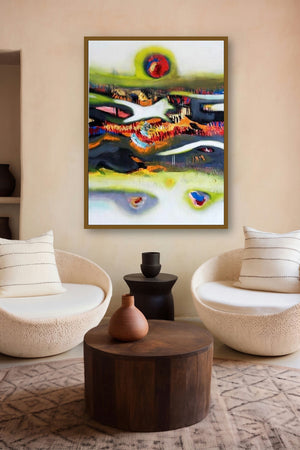 The Third Eye (Solar Symphony) by artist Deepak Guddadakeri displayed in a Modern gallery