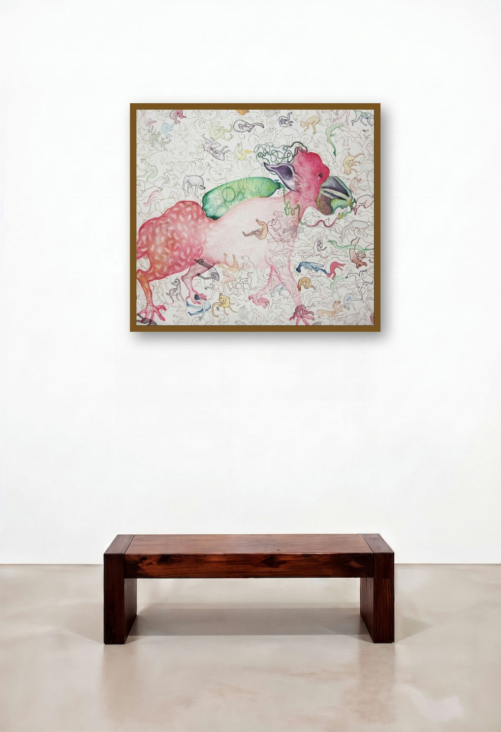 The Time Yet To Come (Dreamscape Odyssey) by artist Koustav Nag displayed in a Rustic Study
