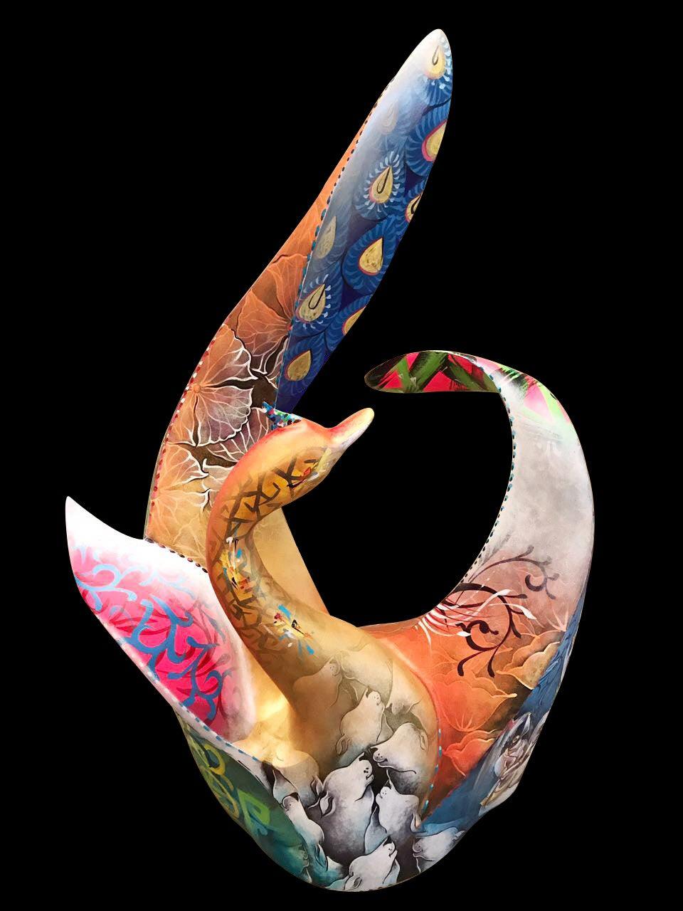 Animals sculpture titled 'The Truth Within', 24x21x7 inches, by artist Swati Pasari on Fiberglass