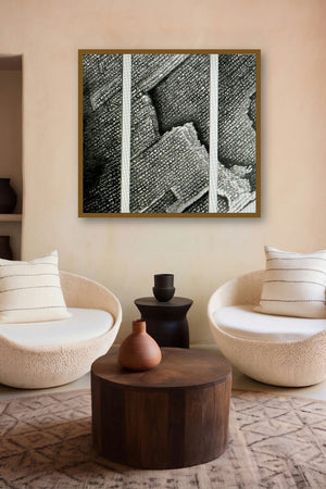 The Vision Series Before And After (Textured Topography) by artist Parvathi Nayar displayed in a Curated gallery