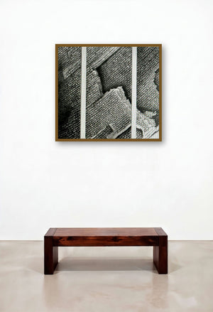 The Vision Series Before And After (Textured Topography) by artist Parvathi Nayar displayed in a Transitional Home Office