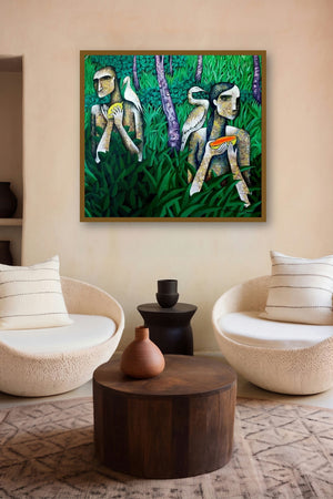 The Winter Harvest by artist Ranjith Raghupathy displayed in a Minimalist gallery
