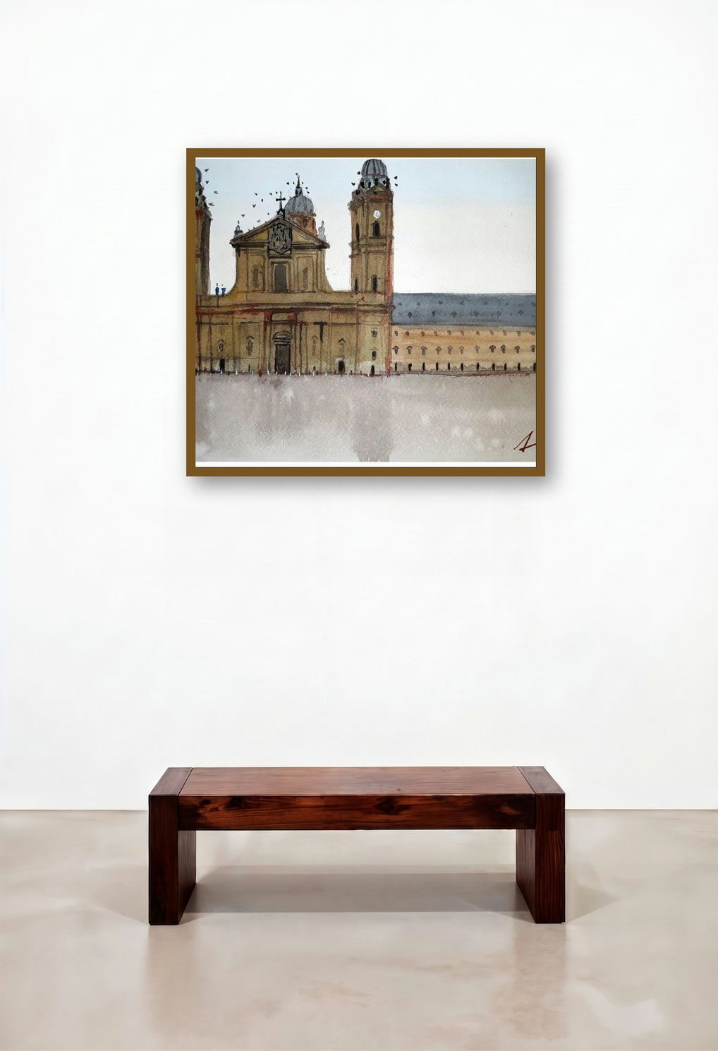 Theatine Church Munich Germany (Theatine Church displayed in a Classic Library